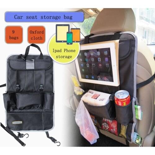 Car seat storage bag Multi-layer foldable chair back storage bag Space-saving debris sorting bag car organizer freeshipping