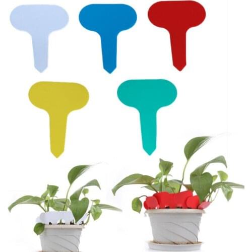 T-type Plastic Plant Tag Garden Gardening Label Plant Flower Nursery Label Tag Marker Thick Tags LX8162