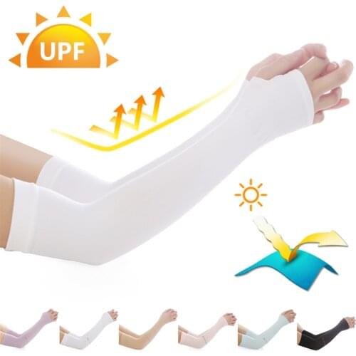 VXM Outdoor riding arm cover Sun-resistant Gloves Womens Summer Spring Autumn Thin Long Ice Cuff UV-Protection Arm Running Man