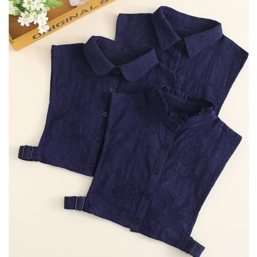 2020 Women Fake Collar Removable Detachable Collar Ladies False Lapel Blouse Collar Necklace Half Shirt Ties Top Nep Kraagie