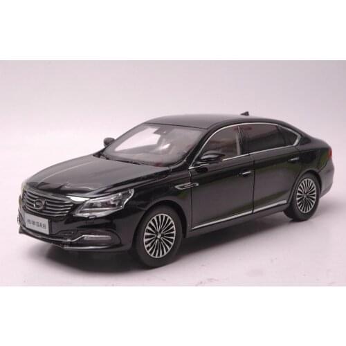 1:18 Diecast Model for GAC Trumpchi GA8 2016 Black Alloy Toy Car Miniature Collection Gifts China Brand