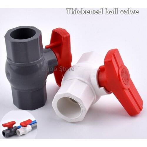 1PC ID 20~25MM Thickening UPVC Valve Aquarium Fish Tank PVC Ball Valve Garden irrigation Water Treatment Accessories