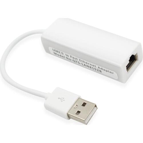 1PCS USB Ethernet Adapter USB 2.0 Network Card USB to Internet RJ45 Lan 10/100Mbps for PC Mac OS Android Tablet Windows 7 8