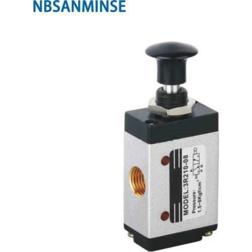 3R / 4R Two Position Five Way Hand Draw Valve Pull Valve G 1/8 1/4 3/8 1/2 Control Manual Valve Pneumatic Parts NBSANMINSE