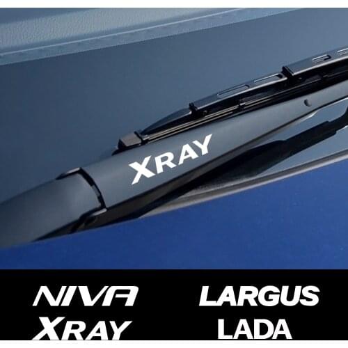 4PCS Sport Car Styling Window Wiper Reflective Sticker Decal For Lada Xray Largus Granta Niva Auto Decor Vinyl Decal Accessories
