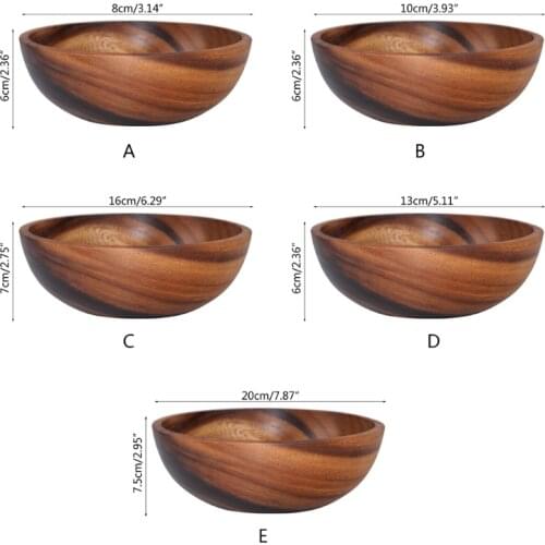 Wooden Fruit Vegetable Storage Bowl Dough Mixer Basin Decoration Practical Household Kitchen Picnic Tray Food Bread Dish