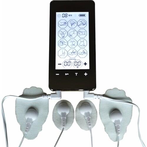 Electrical Muscle Stimulator Digital Therapy Massager 12 Mode Touch Screen Pulse Tens Acupuncture Full Body Massager