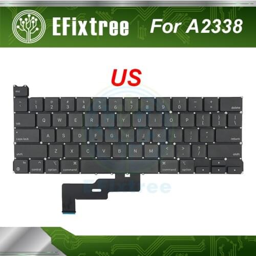 Original New Laptop A2338 Keyboard US English Replacement For Apple Macbook Pro Retina 13'' M1 2020 Layout
