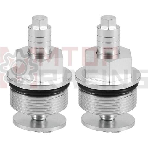 Preload Fork Caps For Honda XL250R (1982-1983) XL200 (1983 1984 1985 1986) Adjustable Fork Bolts Silver