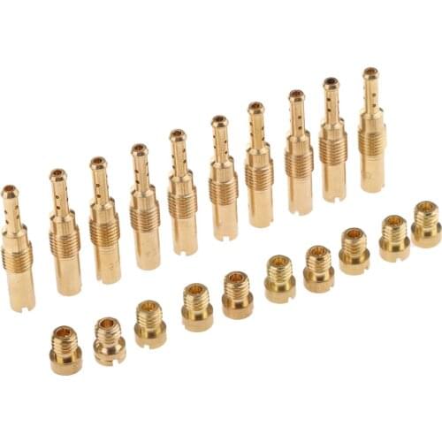 20Pcs Set Carburetor Injector Nozzle Main W/ Slow / Jet Kit Fit For PWK Keihin OKO CVK For 150cc and 125cc GY6 carburetors