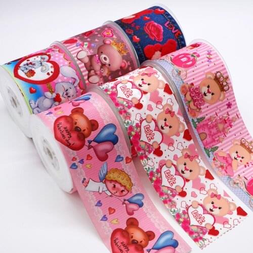 Cartoon Printed Grosgrain Ribbon 47428
