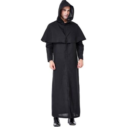 Halloween Holy Day Grim Reaper Robe Cosplay Costume Stage Performance Horror Grim Reaper Zombie Costume