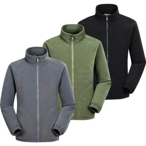 2021 Spring Autumn New Mens Fleece Sweatshirts Jackets Coats Solid Casual Stand-up Collar Cardigan Sweater