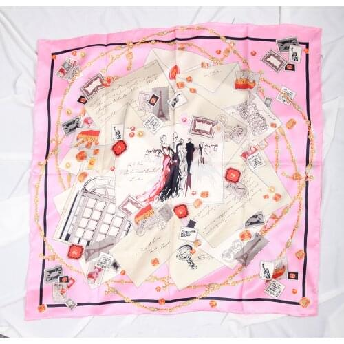 ELEGANT HANDMADE BRAND 100% 14mmTwill Silk Scarf TWIC-200184A