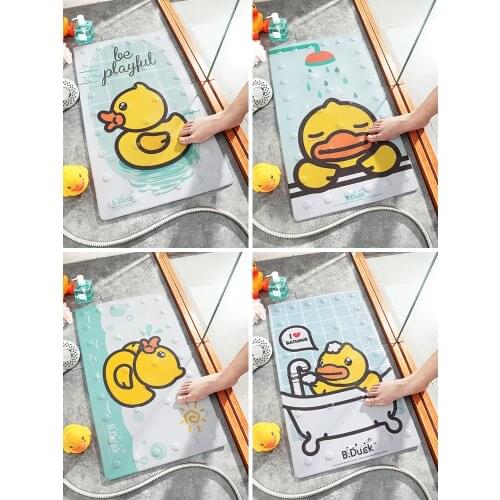PVC Cartoon Duck Anti Slip Mat Bath Anti Slip Carpet for Bathroom Shower Children Anti Slip Mat anti derapant baignoire