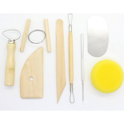 New Arrive Clay Tools Set Pottery Sculpture Tools Handmade Clay Sculpture DIY 8 PCS/set lin4897