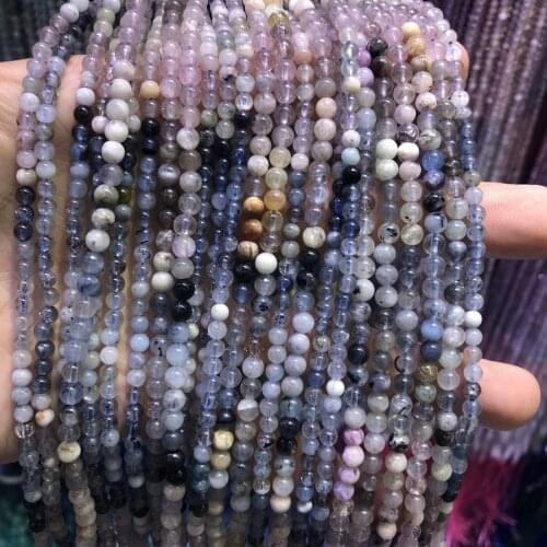 Wholesale 1string 15.5" 100% Natural Morganite Beads 2mm 3mm 4mm Tiny Spacer Gem Stone Loose Beads for jewelry