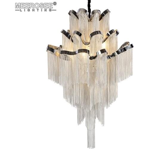 French Empire Chain Pendant Light Fixture Lustre Hanging Suspension Lamp luminaria Chain Project Lighting for Living room Hotel