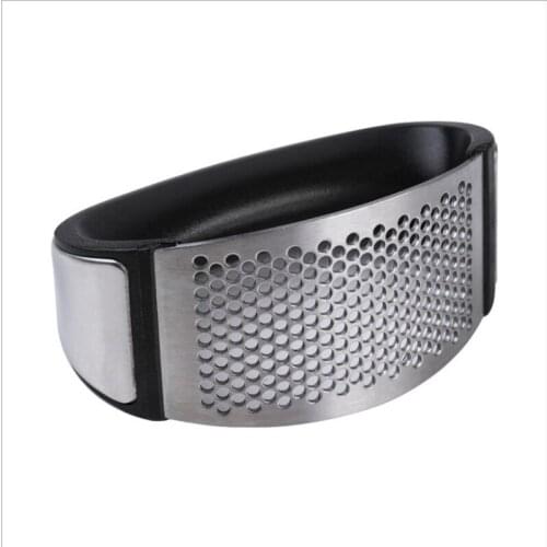 304 Stainless Steel Garlic Press Ring Multifunctional Manual Garlic Masher Kitchen Masher