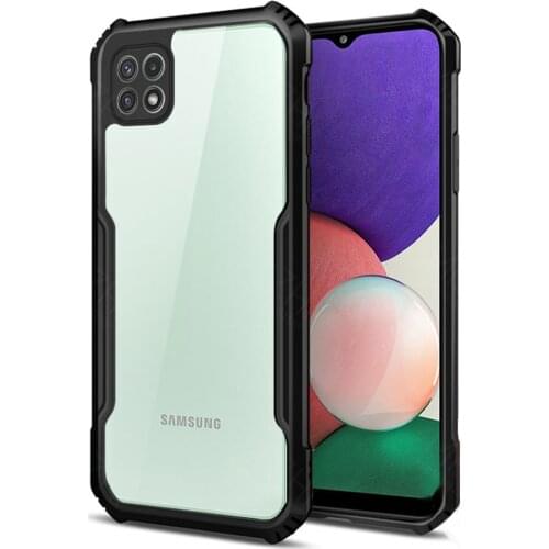 Luxury Shockproof Frame Clear Phone Case For Samsung Galaxy A22 A 22 5G A226F A225F Lens Full Protective Transparent Cover Coque