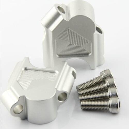 Silver Motorcycle Handlebar Heightening Code Increase Rearward Shifting Accessories For BMW F800GS ADV