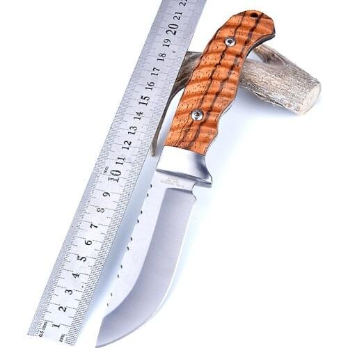 Outdoor high hardness fruit knife, survival multi-function saber, small straight knife, camping knife