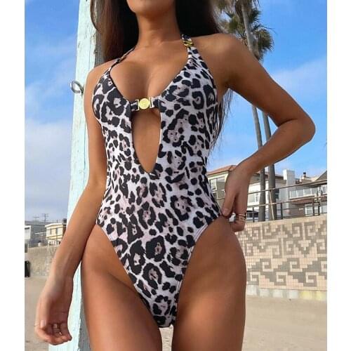 Leopard Bikini Womens Swimwear 2021 Swimsuit Women Bathing Suit Biquini Cintura Alta Maillot De Bain Femme Monokini Tankini