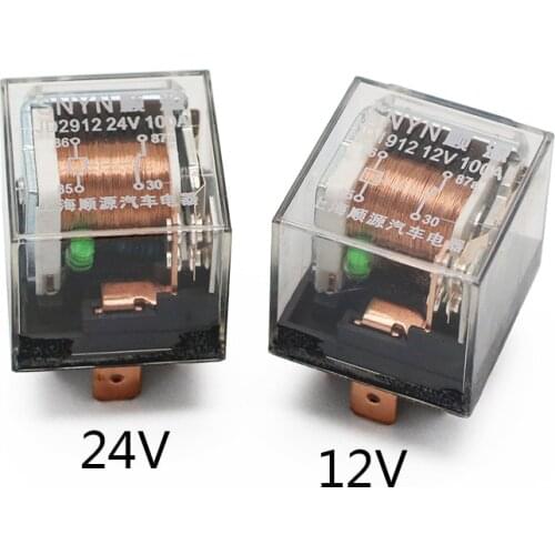 1pcs Waterproof Automotive Relay 12V 100A 5Pin SPDT High Capacity Switching Car Control Device Car Relays DC 24V