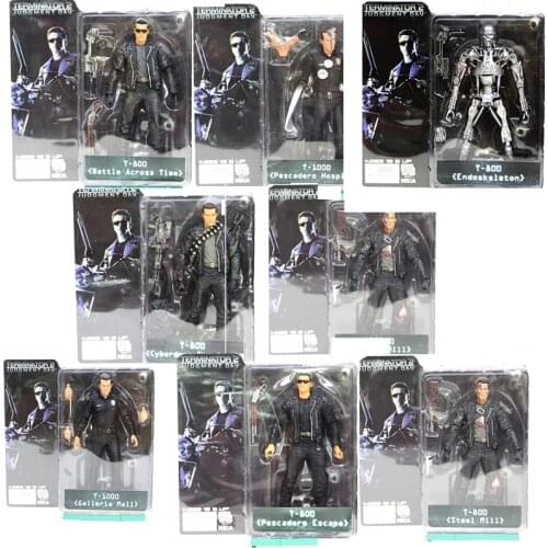 18CM NECA The Terminator 2 Action Figure T-800 T-1000Endoskeleton Figure Collectable Model Toy Doll Gifts 7INCH