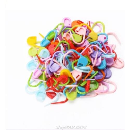 20/100Pcs Colorful Knitting Stitch Markers Crochet Locking Tool Craft Ring Holder Jy25 20 Dropship