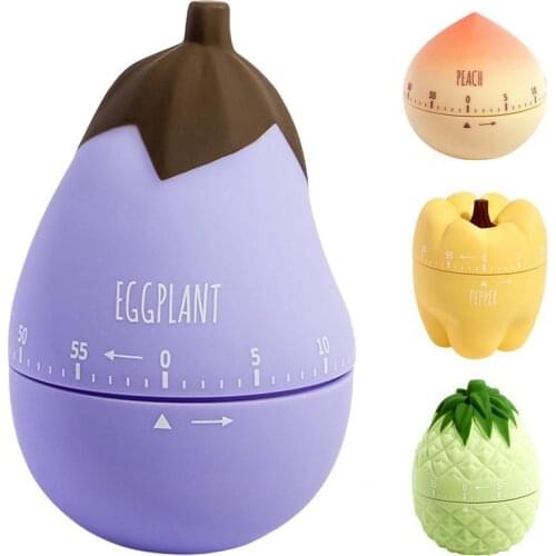80%HOTTimer Vegetable Fruit Shaped Mechanical ABS Creative Cooking Time Reminder for Home