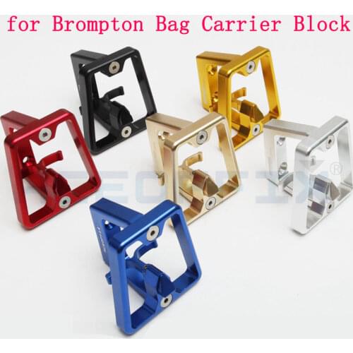 Aceoffix for Brompton front carrier Bag carrier block 73g Ultra light Aluminum alloy CB-02