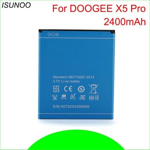 ISUNOO 10pcs/lot 2400mAh Battery For Doogee X5 X5S X5 Pro Bateria Batterij Accumulator