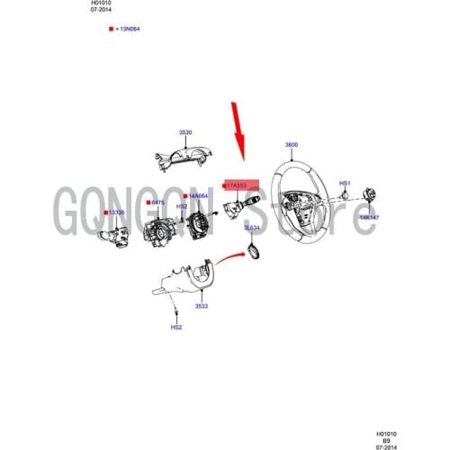 CAR Combination Switch Wiper For dMo nd eoE cos po rtF ies ta Wiper Switch Control Gear Lever Wiper Handle Knob