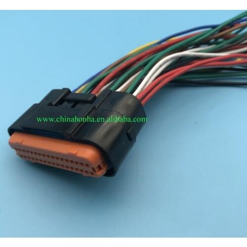 Free shipping 1pcs 34 Pin 1.0mm male and female plug MX23A34XF1 MX23A34SF1 Waterproof Automotive Connector Motorbike ECU Socket