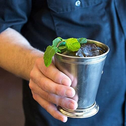 Stainless Steel Moscow Mule Julep Cup Drink Tea Travel Mug Silver