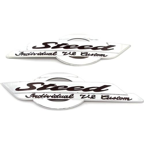 Fuel Gas Tank Emblem Badge Decoration 3D Decals Stickers Motorcycles Petrol Cover Protect For Honda Steed VLX 400 600 VLX400/600