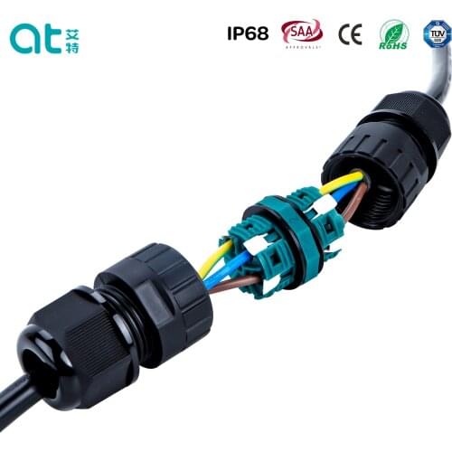 M20Q Screwless Circular Outdoor IP68 Waterproof Electrical Quick Connector