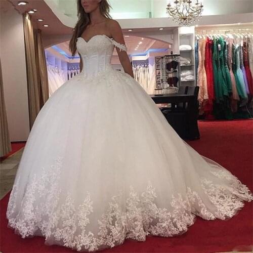 NUOXIFANG Vestidos De Noiva Vintage Lace Sweetheart Wedding Dresses 2020 robe de mariage Romantic Ball Gowns Bridal Dresses