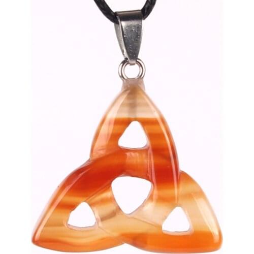 Wholesale 50pcs/lot New Hot High Quality Blending Fashion Natural Stone Hollow Triangle Pendant for Jewelry Making Free Shipping