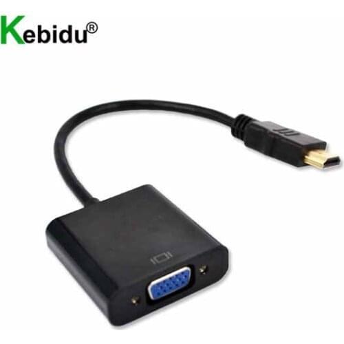 1080P HDMI-compatible to VGA Adapter Digital to Analog Converter Cable For Xbox PS4 PC Laptop TV Box to Projector Displayer HDTV