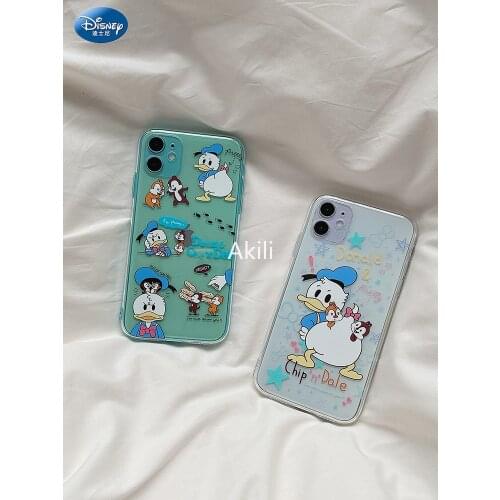 DISNEY 2021 Donald Duck Silicone Case for IPhone 11 Pro Xs Max iPhone 7 8 Plus Official Liquid Silicon Full Cover