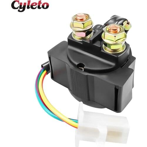 Cyleto Starter Relay Solenoid for Yamaha BIG BEAR 350 YFM350 1987-1999 FJ 600 FJ600 1984 1985 MOTO-4 250 YFM250 1989 1990 1991