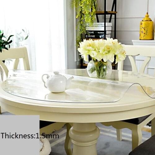 Wedding Waterproof Dining Cover Transparent Round Mantel Redondo Ronde Tablecloth Nappe Manteles Toalha De Mesa PVC Table Cloth