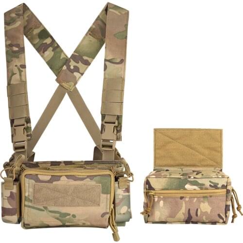 Tactical Chest Rig X Harness Hanger Expansion D3CR Utility Belly Pouch 5.56 MAG Inserts Vest Nylon Army Hunting Accessories