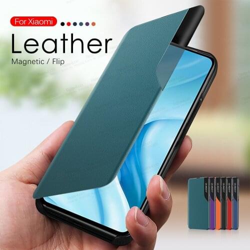Smart Flip Magnetic Leather Case For Xiaomi Mi 11 Lite Mi11 Pro Xiomi 11 Light 11Lite 11Pro Stand Shockproof Phone Covers Coque