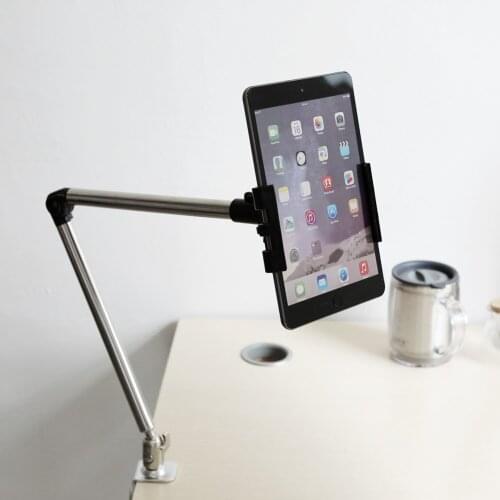 Universal 360 Rotating Telescopic Long Arm Tablet Stand Holder Lazy Bed Desk Mount Bracket Mobile Phone Holder For 4-11inch