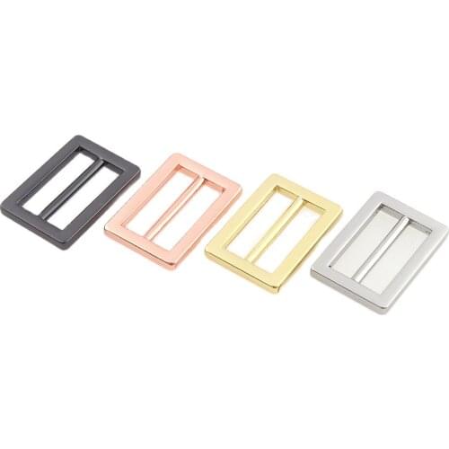 20pcs Adjustable Zinc Alloy Tri-glide Buckles Clasp 20mm Gold Silver Gun black Rose gold DIY Leather Garment Sewing Accessory