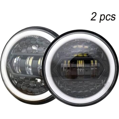 2X 5.75 inch led headlight halo Ring white DRLfor Triumph Rocket iii 3 & Speed Triple & Street Triple & Thunde 5 3/4" projector