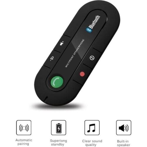 Car Bluetooth Handsfree Auto BT501 Sun Visor Hands-free Phone Car Mp3 Player 4.1 Bluetooth Car Receiver BT980